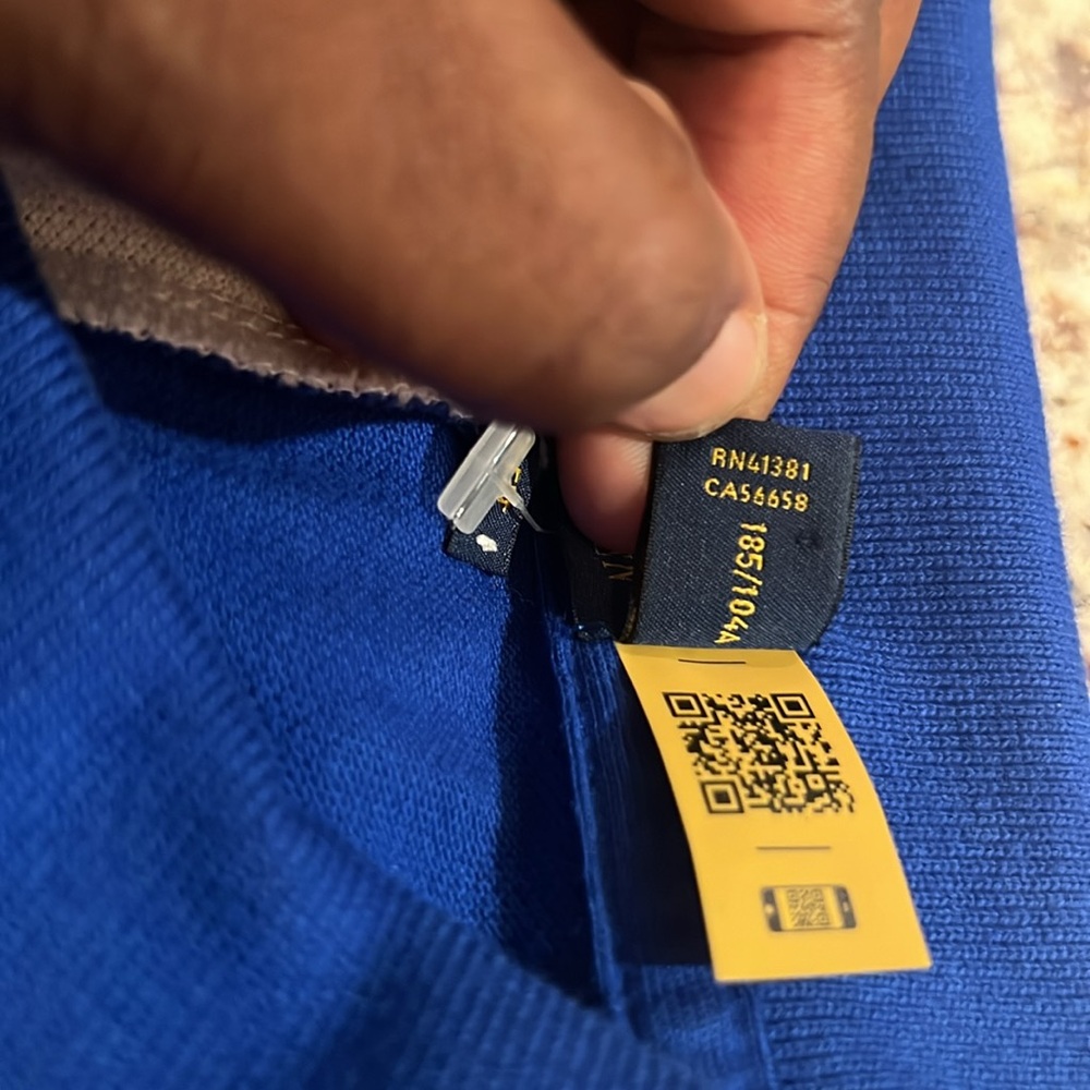 Polo Ralph Lauren Big Pony Color-Blocked Polo Shirt Men’s XL Custom Slim Fit - Picture 11 of 11